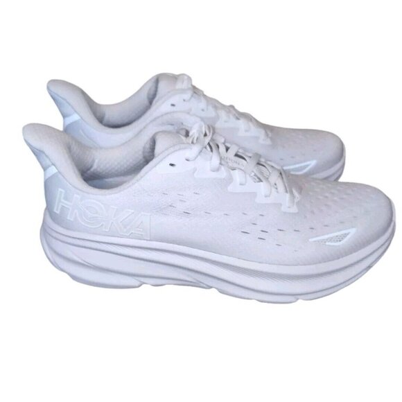 Hoka One One Shoes - Hoka One One Clifton 9 White Sneakers Women's Size 9.5 B Brand New In Box!